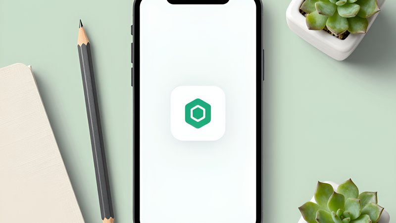 Смартфон с минималистичным интерфейсом АндроГеймер Лаунчер в окружении школьных принадлежностей для продуктивной учебы